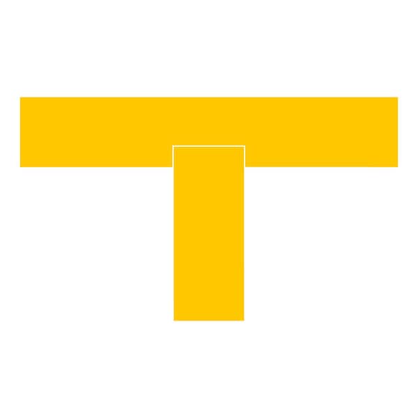 Superior Mark Floor Markings, Ts, 2in, Yellow IN-40-275I - main